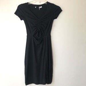 Princess Polly Black Pinch Me Short Sleeve Cinch Dress 2